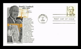 Dr Jim Stamps Us Frank C Laubach Fdc Aristocrat Cover Benton Pennsylvania