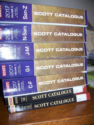2017/2018 Set Of Scott Catalogues,  Vol.  1 - 6