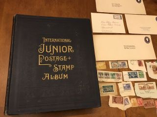 1939 Scott International Junior Postage Stamp Album With Wwii German,  Others