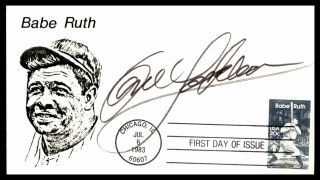 Illinois Babe Ruth 20c Issue Fdc 1983 Unsealed Autographed By G Locklear