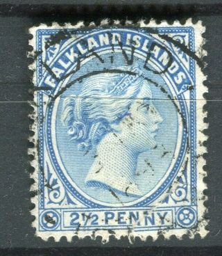 Falklands; 1890s Early Classic Qv Issue 2.  5d.  Value (closed Tear)