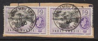 Sierra Leone Postmark - W.  S.  Pendembu T.  P.  O.