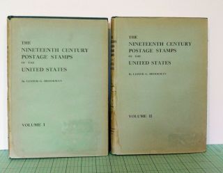 19th Century Postage Stamps U.  S.  2 Vols – Standard Work - First Ed W Djs 1947