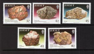 Jersey Mnh 2010 Petrology Nature Set Stamps
