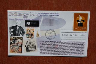Art Of Magic Rabbit & Hat 50c Stamp Fdc Bullfrog S 5301 16276 Jean Robert - Houdin