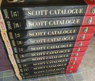Scott Postage Stamp Catalogues Catalogs 2018 Near Complete,  All But Vol.  1
