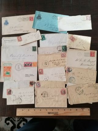 20 1860 S To 1900 S Postmarked Envelopes York,  California Others