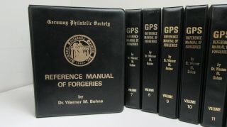 Bohne: Reference Manual of Forgeries,  13 Vols.  1975 Germany Philatelic Soc.  56 3
