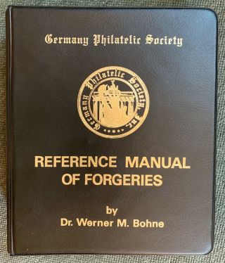 Gps Reference Manual Of Forgeries (volumes 1 - 12).  Dr Werner M Bohne.  Pristine.