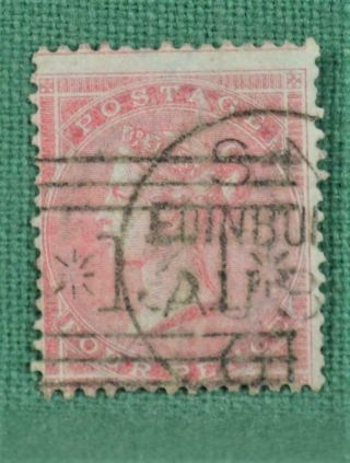 Gb Stamp Victoria 1855 - 57 4d Rose Carmine Wtm.  L.  Garter Sg 66 (b38)