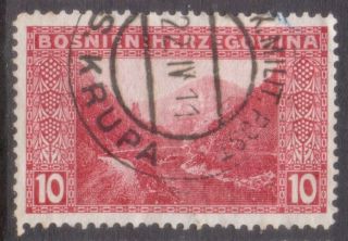 Bosnia Milit Post Postmark / Cancel " K Und K Milit Post Bos.  Krupa " 1911
