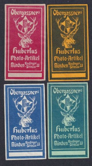 Germany Poster Stamps Photography Hubertus Camera Shop MÜnchen