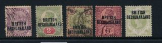 British Bechuanaland 1891 Sg 33 - 7 Cat.  £27