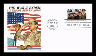 Dr Jim Stamps Us War Is Ended Returning Veterans Wwii Fdc Cover Honolulu