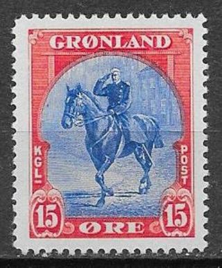 Greenland,  1945,  American Issue,  15 øre,  Mnh