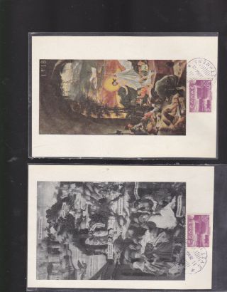Greece.  1944 Lot 2 Cards Of Tektonism,  Mason,  Chania,  Canea Crete