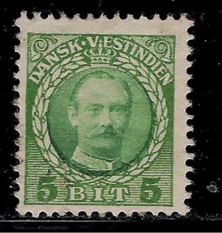 Denmark Colony Danish West Indies 1908 Stamp - King Frederik Viii