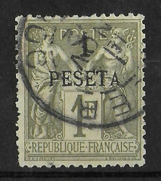 Morocco French Offices 1891 - 1900 1 P On 1 Fr Yvert 7 Cv €90
