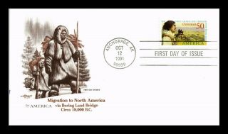 Dr Jim Stamps Us Migration To North America Bering Land Bridge Fdc Cover