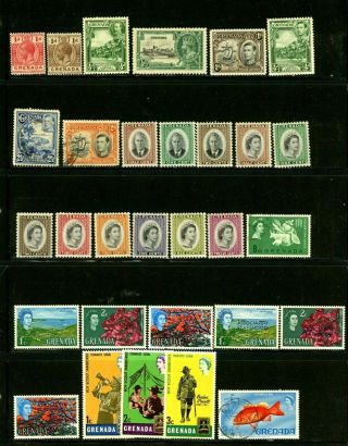 Grenada Outstanding Selection Of 40 Stamps - Cv=$15.  00