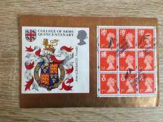 Stamps Gb College Of Arms With 3 X 3 1st Class Regionals Pm Darlington 2001