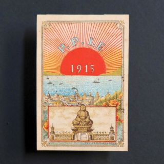 Poster Stamp Usa 1915 Ppie San Francisco Buddha Japan Label • Cinderella