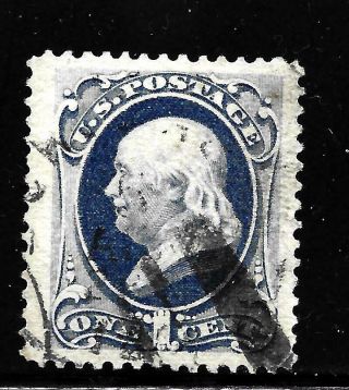 Hick Girl Stamp - Old Classic U.  S.  Sc 182 Secret Mark,  1879 Y1558