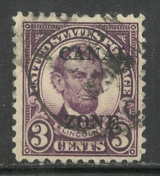 Us Possessions Canal Zone Stamp Scott 85 - 3 Cent Lincoln Issue Of 1927