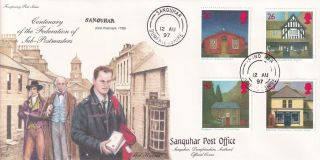 Gb 1997 Post Offices,  4d Post Sanquar Illust Fdc With Sanquar Cds