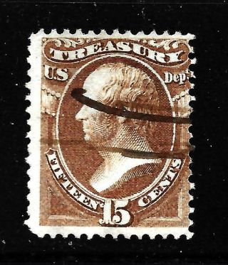 Hick Girl Stamp - U.  S.  Official Sc O79 Treasury Dept.  Y1539