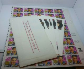 Elvis Presley The King Set Of 5 First Day Covers 1993 & Sheet Of Stamps