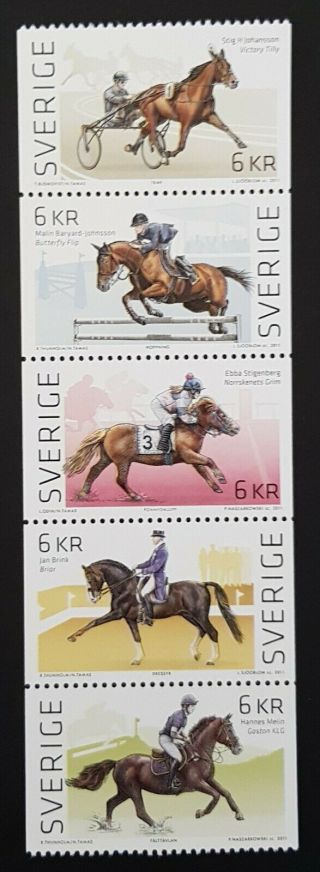 Sweden Sverige - Sheet Mnh - Horses