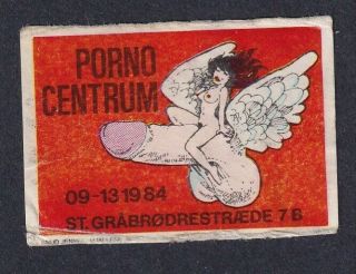 Denmark Poster Stamp Knud Jensen Porno Centrum Sex Shop Odense