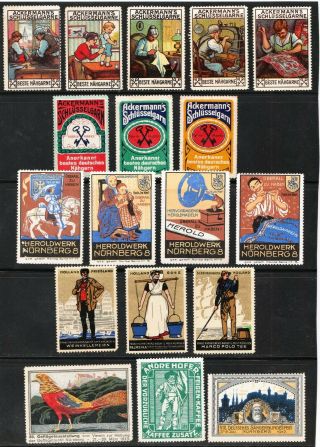 Poster Stamps Cinderella Labels Vignettes Etc - Appx 170 Pieces