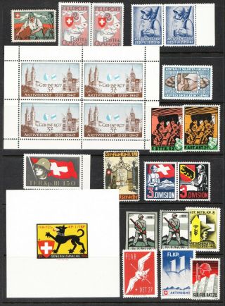 Poster Stamps Cinderella Labels Vignettes etc - Appx 170 Pieces 3