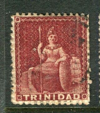 Trinidad; 1860s Early Classic Perf Qv Issue Fine Shade Of 1d.  Value