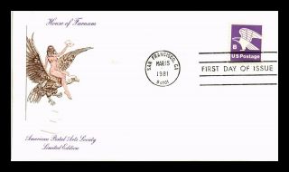 Us Cover Eagle B Issue Fdc House Of Farnum Cachet Limited Edition