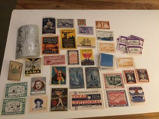 Cinderella Poster Stamp Lot Natalie Wood Expositions Lindbergh Texas Boy Scouts