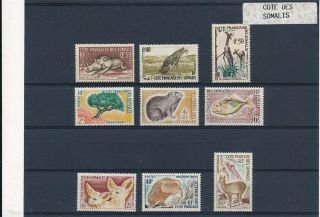 D277343 French Somalia Coast Selection Of Mnh Stamps