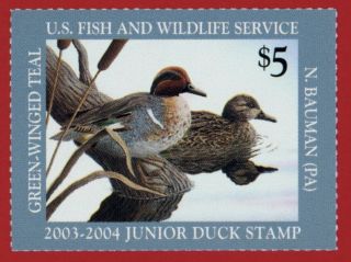 Clearance: (jds11) 2003 U.  S.  Junior Duck Stamp Stamp