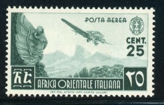 Italian East Africa Mh Selections: Scott C1 25c Air Post Cv$3,