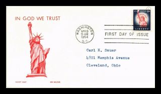 Dr Jim Stamps Us Statue Of Liberty First Day Cachet Craft Cover In God We Trust