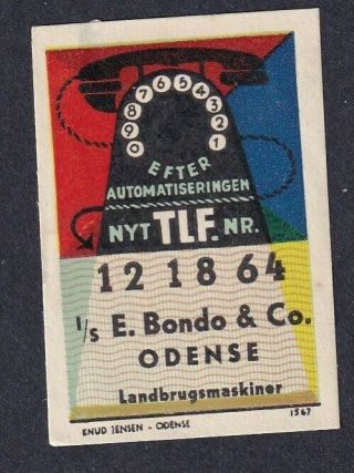 Denmark Poster Stamp Knud Jensen Bondo & Co Odense