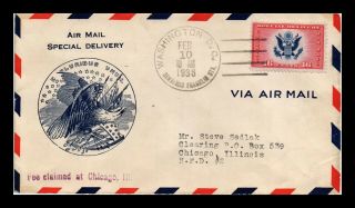 Dr Jim Stamps Us Air Mail Special Delivery First Day Cover Backstamp Scott Ce2