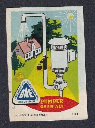 Denmark Poster Stamp Hagen & Sievertsen Dae House Pumps Odense