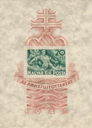 Hungary Magyar 20f,  1p Souvenir Sheets (x2)
