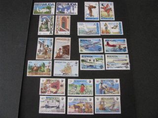 Bermuda Stamp 5 Sets Never Hinged Lot Q Cv $40.  00,