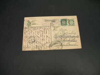 Norway 1916 Censored Postal Card To Finland 29543