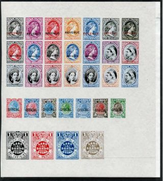 Gerald King Lundy Island Full Sheet On White Paper Imperf (rear) Lot 238