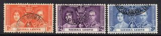 Sierra Leone 1937 Coronation Set